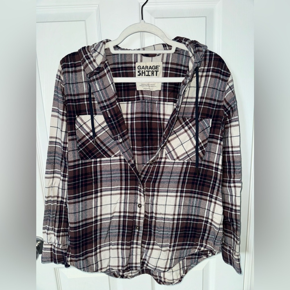 Flannel hoodie